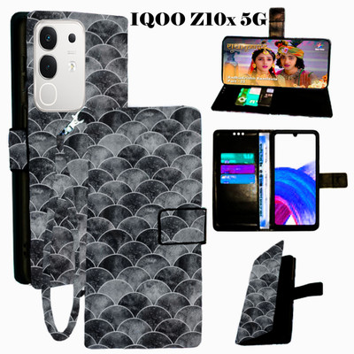 Toklot Flip Cover for IQOO Z10X 5G(Black, Pack of: 1)