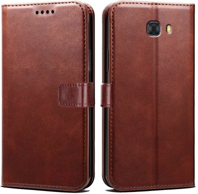 Frazil Flip Cover for Samsung Galaxy C9 Pro(Brown, Grip Case, Pack of: 1)