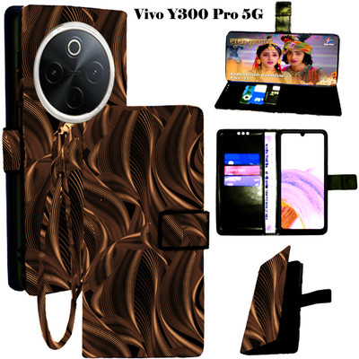 Toklot Flip Cover for Vivo Y300 Pro 5G(Brown, Pack of: 1)