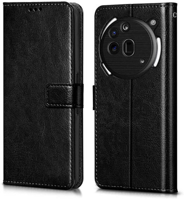 WOW Imagine Flip Cover for Nothing Phone 3a Pro Card Pockets Wallet & Stand(Black, Magnetic Case)