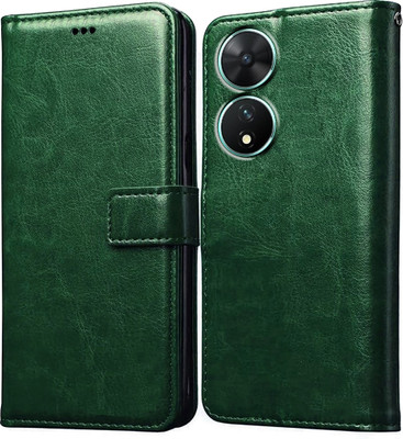Casotec Flip Cover for Vivo T2 5G(Green, Pack of: 1)