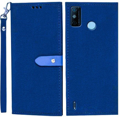 Wynhard Flip Cover for Tecno Spark 6 Go(Blue, Grip Case, Pack of: 1)
