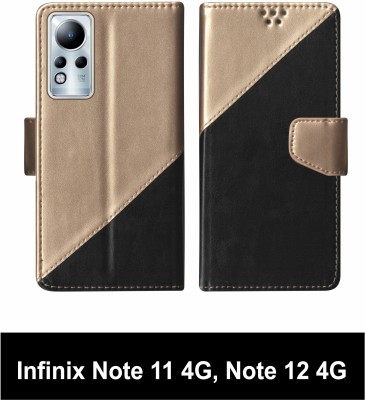 SScase Flip Cover for Infinix Note 11 4G, Infinix Note 12 4G Multicolor(Black, Shock Proof, Pack of: 1)