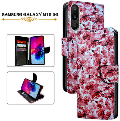 Asmart Flip Cover for Samsung Galaxy M16 5G(Red, Pack of: 1)