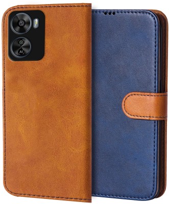 Flipkart SmartBuy Flip Cover for LAVA Blaze Pro 5G(Blue, Brown, Dual Protection, Pack of: 1)