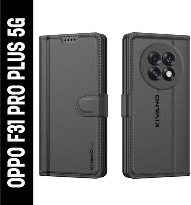 KIVANO LUXE Flip Cover for Oppo F31 Pro Plus 5G(Black, Magnetic Case, Pack of: 1)