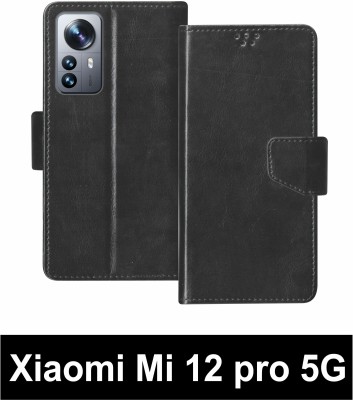 korumacase Flip Cover for Xiaomi Mi 12 pro 5G(Black, Shock Proof, Pack of: 1)