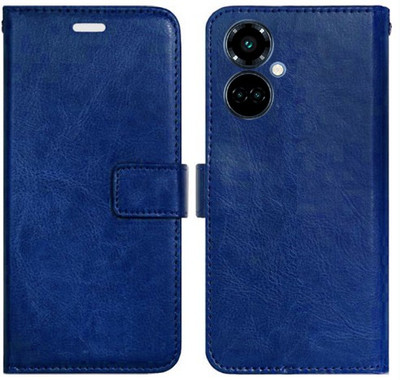 Realgo Flip Cover for Tecno Camon 19(Blue, Pack of: 1)