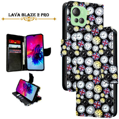Cutemart Flip Cover for Lava Blaze 2 Pro(Multicolor, Pack of: 1)