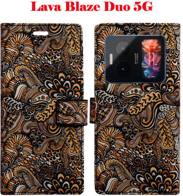 Toklot Flip Cover for Lava Blaze Duo 5G(Multicolor, Pack of: 1)