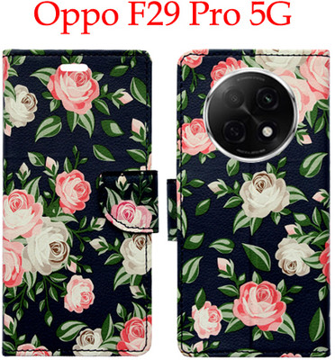 Toklot Flip Cover for Oppo F29 Pro 5G(Black, Pack of: 1)