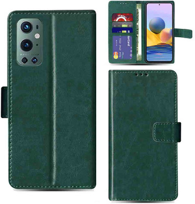 Kalua Mall Flip Cover for OnePlus 9 PRO mobile flip cover | OnePlus LE2121 mobile flip cover | Green(Green, Magnetic Case, Pack of: 1)