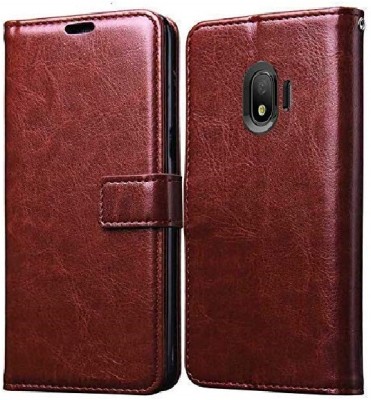 Casesily Flip Cover for Samsung Galaxy J2 Core Leather Wallet Case(Brown, Cases with Holder, Pack of: 1)