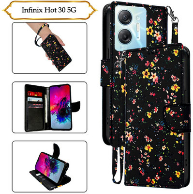 PARGO Flip Cover for Infinix Hot 30 5G(Black, Pack of: 1)
