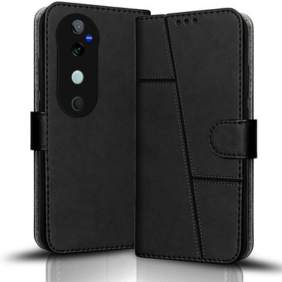 Coverskart Flip Cover for VIVO V40 Pro 5G(Black, Dual Protection, Pack of: 1)