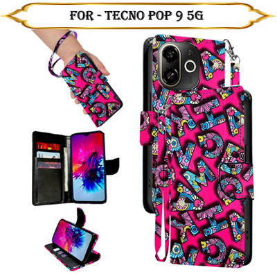 Cutemart Flip Cover for Tecno Pop 9 5G(Multicolor, Pack of: 1)