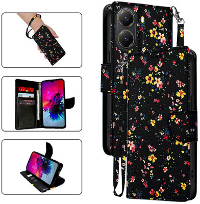 SALGO Flip Cover for POCO X7 Pro 5G(Black, Pack of: 1)