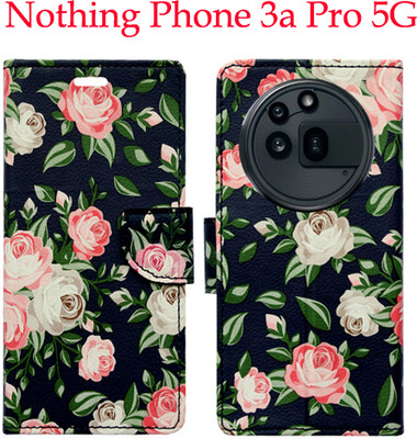 Mxkart Flip Cover for Nothing Phone 3a Pro 5G(Black, Pack of: 1)
