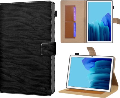TGK Flip Cover for Samsung Galaxy Tab A7 LTE 10.4 inch(Black, Dual Protection, Pack of: 1)