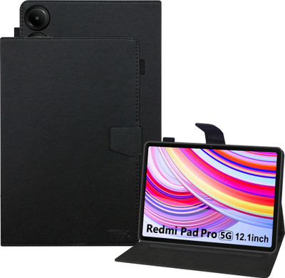 TGK Flip Cover for Redmi Pad Pro 5G 12.1 Inch Tablet(Black, Cases with Holder, Pack of: 1)