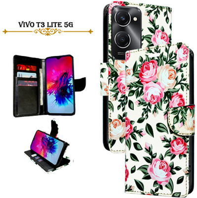 PARGO Flip Cover for vivo T3 Lite 5G(White, Pack of: 1)