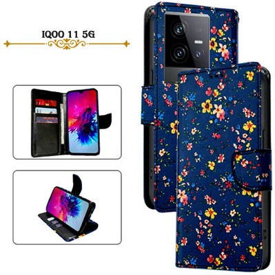Hpa Flip Cover for iQOO 11 5G(Blue, Pack of: 1)