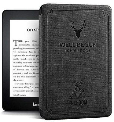 Proelite Flip Cover for Kindle Paperwhite 12th Gen 7 inch Case, Smart Deer Flip case Cover(Black)