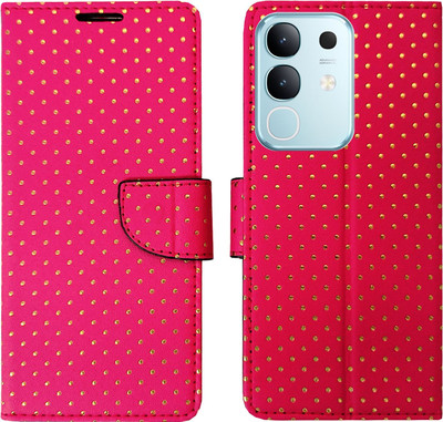 MyFlips Flip Cover for Vivo T4X 5G/Vivo Y31 Pro(Pink, Magnetic Case, Pack of: 1)