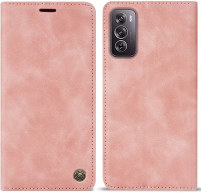 Clickcase Flip Cover for OPPO Reno 12 Pro 5G(Pink, Dual Protection)
