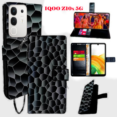 Toklot Flip Cover for IQOO Z10X 5G(Black, Pack of: 1)