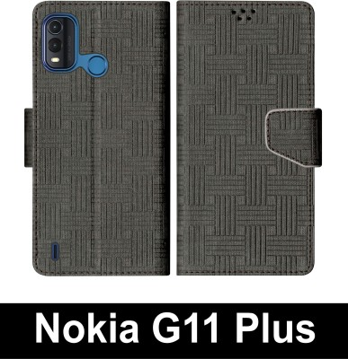 korumacase Flip Cover for Nokia G11 Plus(Black, Shock Proof, Pack of: 1)