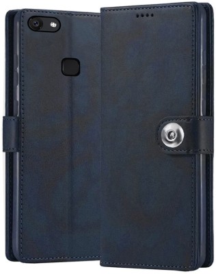 UsetoKrt Flip Cover for Vivo Y51L 2016 Old Edition(Blue, Dual Protection, Pack of: 1)