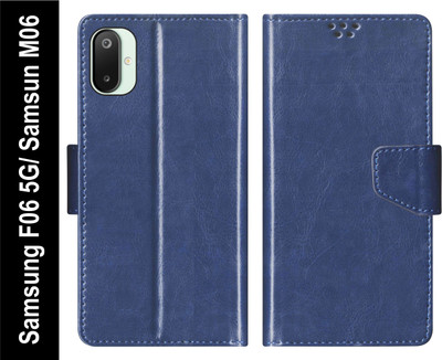 SBMS Flip Cover for SAMSUNG Galaxy F06 5G / SAMSUNG Galaxy M06 5G Back Cover Case with Magnatic Closure(Blue, Shock Proof, Pack of: 1)