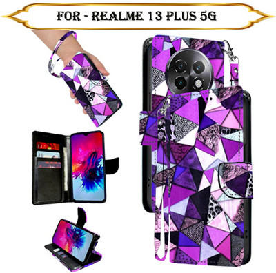 Cutemart Flip Cover for Realme 13 Plus 5G(Multicolor, Pack of: 1)