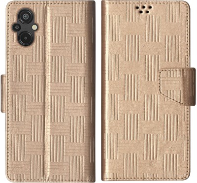 SScase Flip Cover for REDMI 11 Prime 4G(Gold, Shock Proof, Pack of: 1)