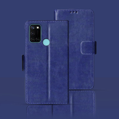 Kalua Mall Flip Cover for Realme C17(Blue, Magnetic Case, Pack of: 1)