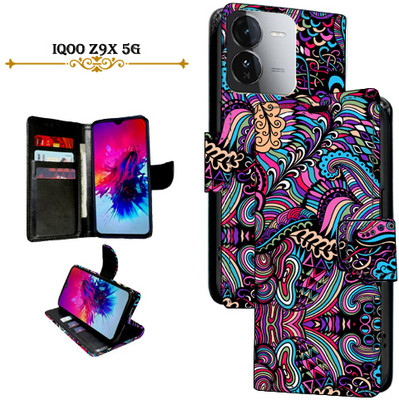 Mxkart Flip Cover for iQOO Z9X 5G(Purple, Pack of: 1)