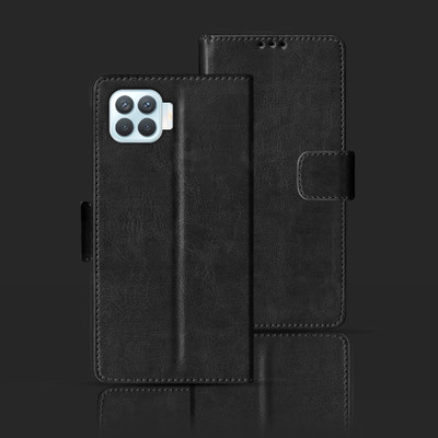 Kalua Mall Flip Cover for OPPO F17 PRO(Black, Pack of: 1)