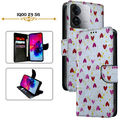Asmart Flip Cover for iQOO Z9 5G(White, Pack of: 1)