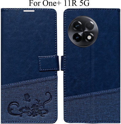 MYSHANZ Flip Cover for OnePlus 11R 5G(Blue, Magnetic Case)