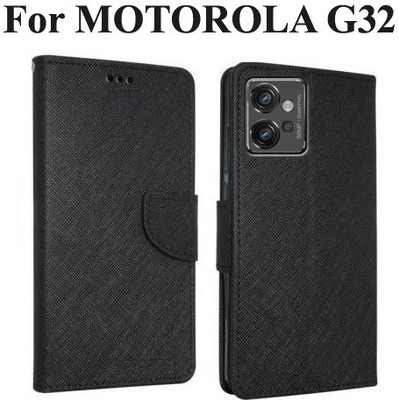 Mehsoos Flip Cover for MOTOROLA G32, Moto G32(Black, Dual Protection, Pack of: 1)