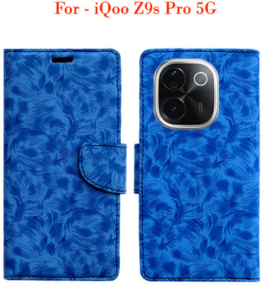 Toklot Flip Cover for iQoo Z9s Pro 5G(Blue)
