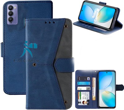 Urban Tech Flip Cover for Tecno Camon 18(Blue, Grip Case, Pack of: 1)