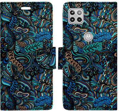 SHANNO Flip Cover for Motorola Moto G 5G(Blue, Pack of: 1)