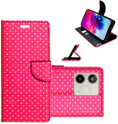 Toklot Flip Cover for Lava Blaze 3 5G(Pink, Pack of: 1)