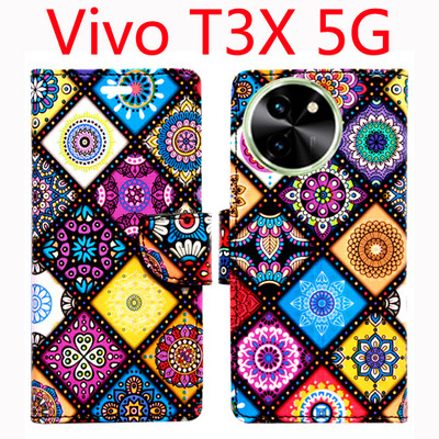 Toklot Flip Cover for Vivo T3X 5G(Purple, Pack of: 1)
