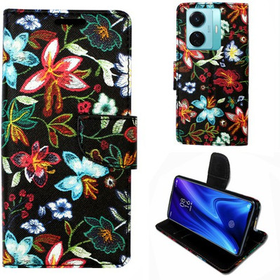 Realgo Flip Cover for Vivo T1 Pro 5G(Black, Pack of: 1)