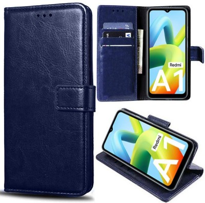 Xtrafit Flip Cover for Mi A1, Redmi A1 2022, Redmi A2 2023(Blue, Magnetic Case, Pack of: 1)