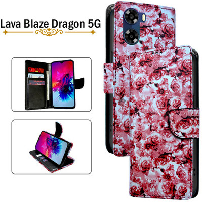 PARGO Flip Cover for Lava Blaze Dragon 5G(Red, Pack of: 1)