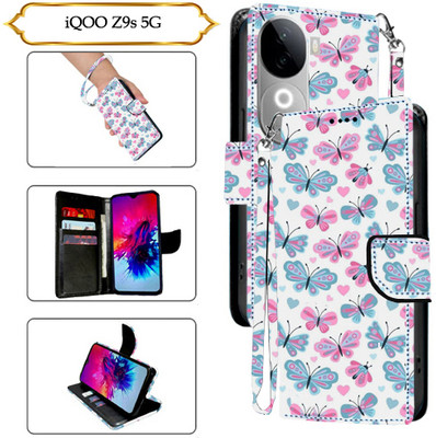 SALGO Flip Cover for iQOO Z9s 5G(White, Pack of: 1)